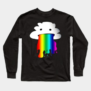 A cloud vomiting a rainbow Long Sleeve T-Shirt